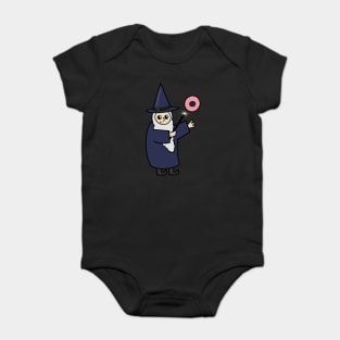 Funny Wizard, Donut Lover Baby Bodysuit